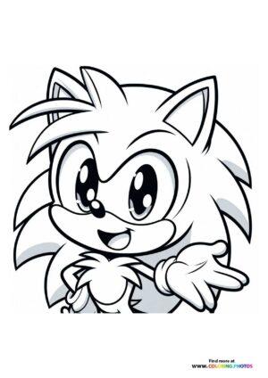 Cute little Sonic the Hedgehog