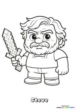 Cute little Steve from Minecraft movie