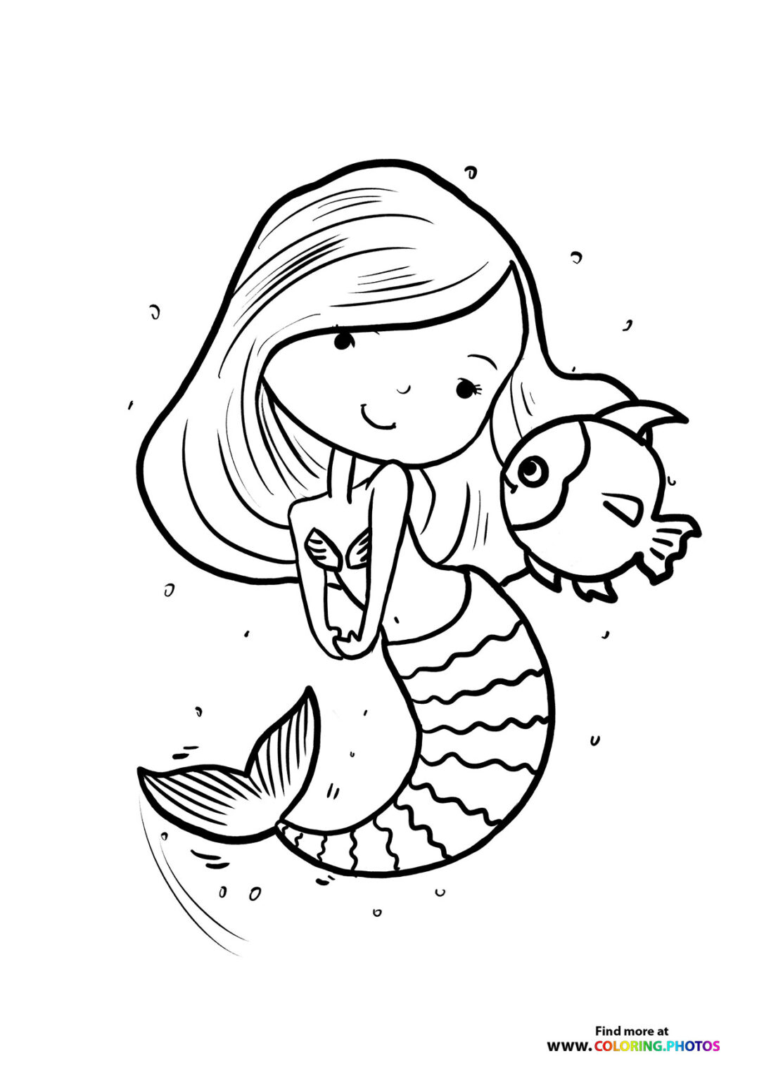 Mermaids - Coloring Pages for kids | Free and easy print or download