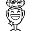 Cute Super Bowl trophy coloring page