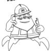 Cutter - Monsters at work coloring page