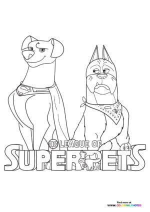 DC League of Super Pets coloring page