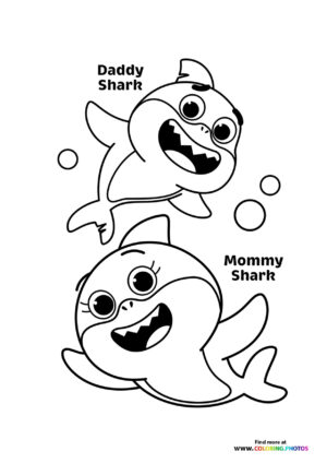 Daddy and Mommy shark