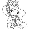 Daisy Duck Easter coloring page