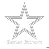 Dallas Cowboys NFL logo coloring page