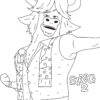 Darius from Sing 2 coloring page