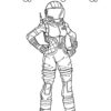 Dark Vnguard - Fortnite coloring page