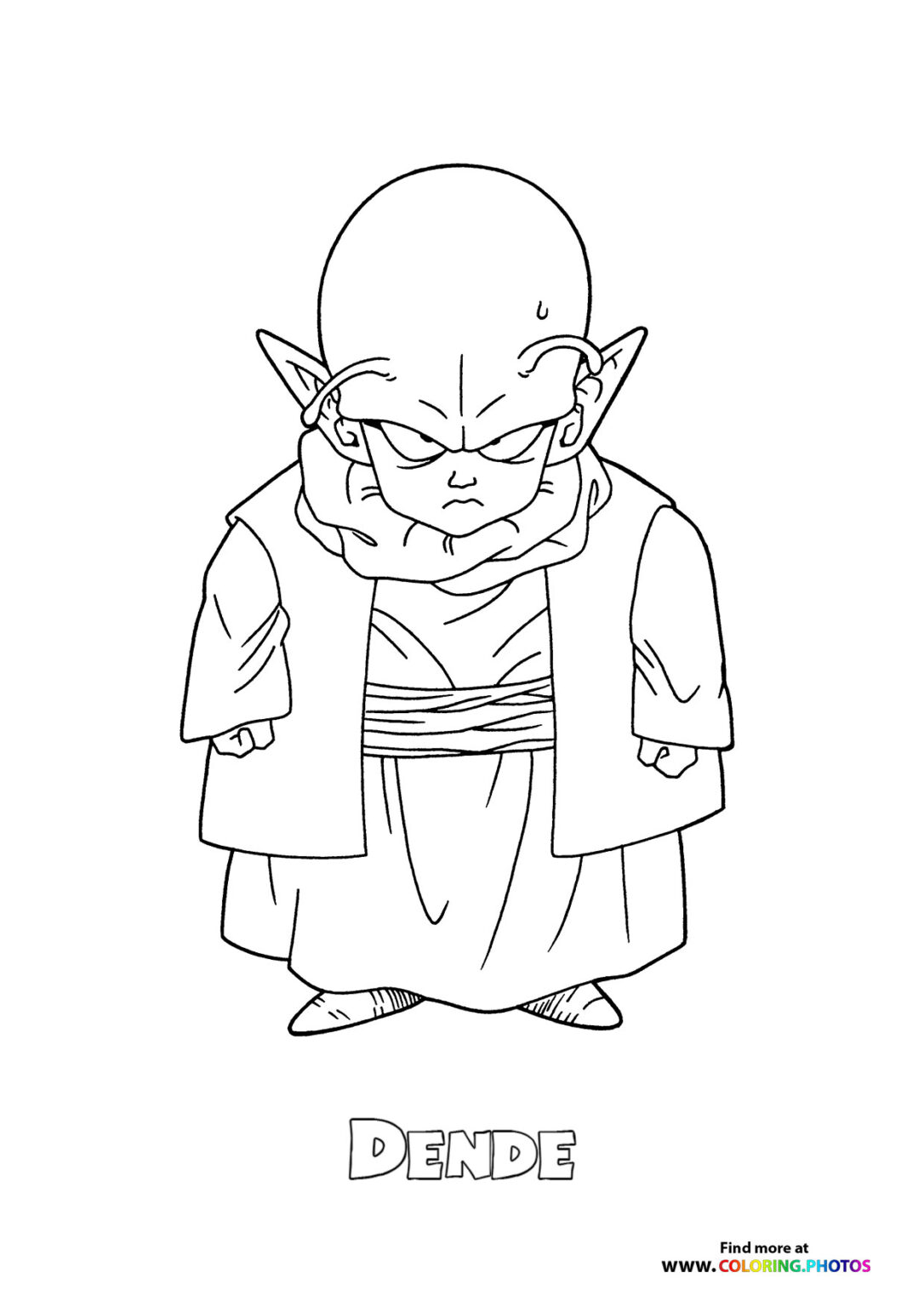 Dende Dragon Ball Z - Coloring Pages for kids