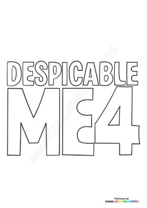 Despicable me 4 logo