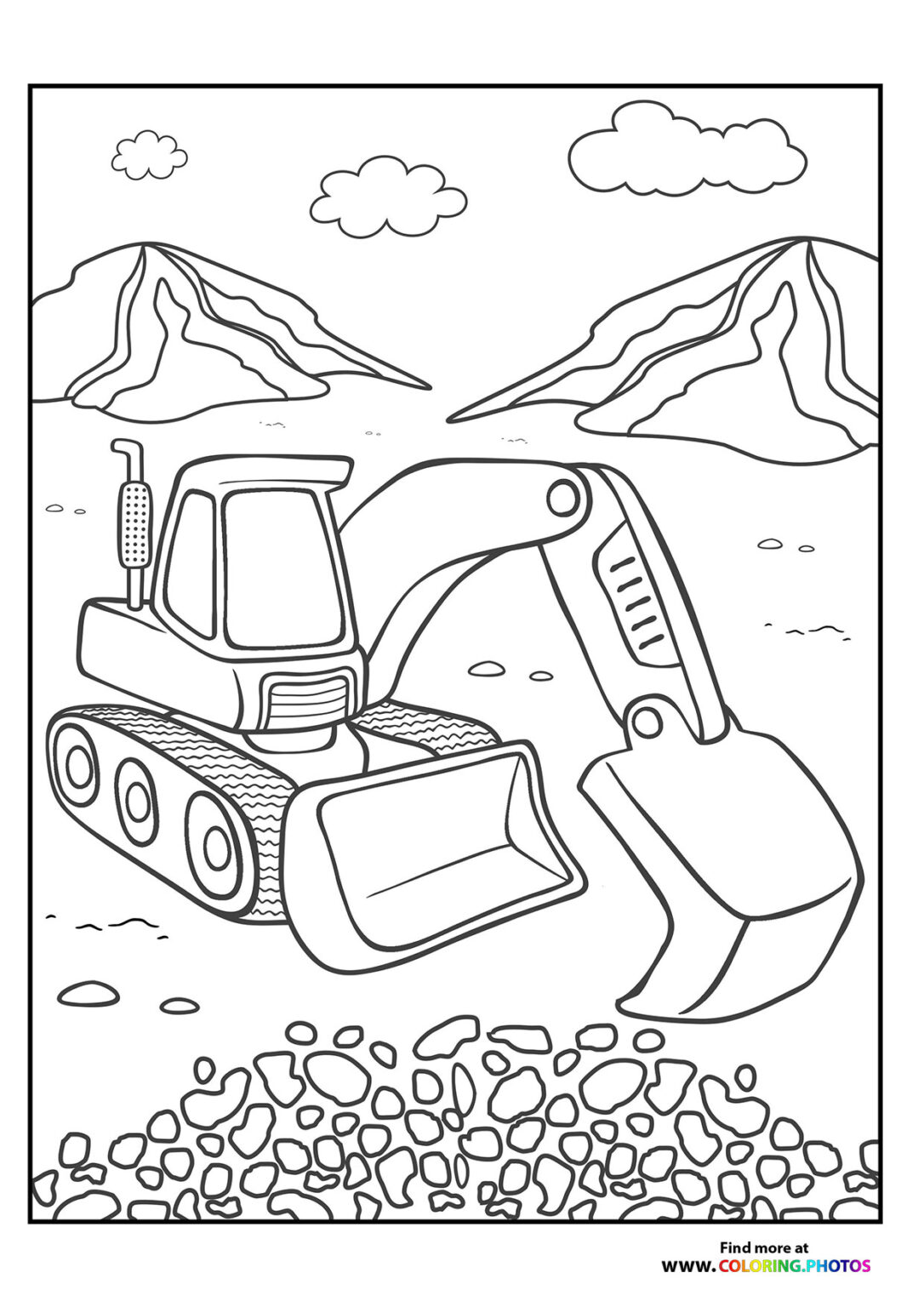 Construction site - Coloring Pages for kids