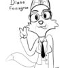 Diane Foxington coloring page
