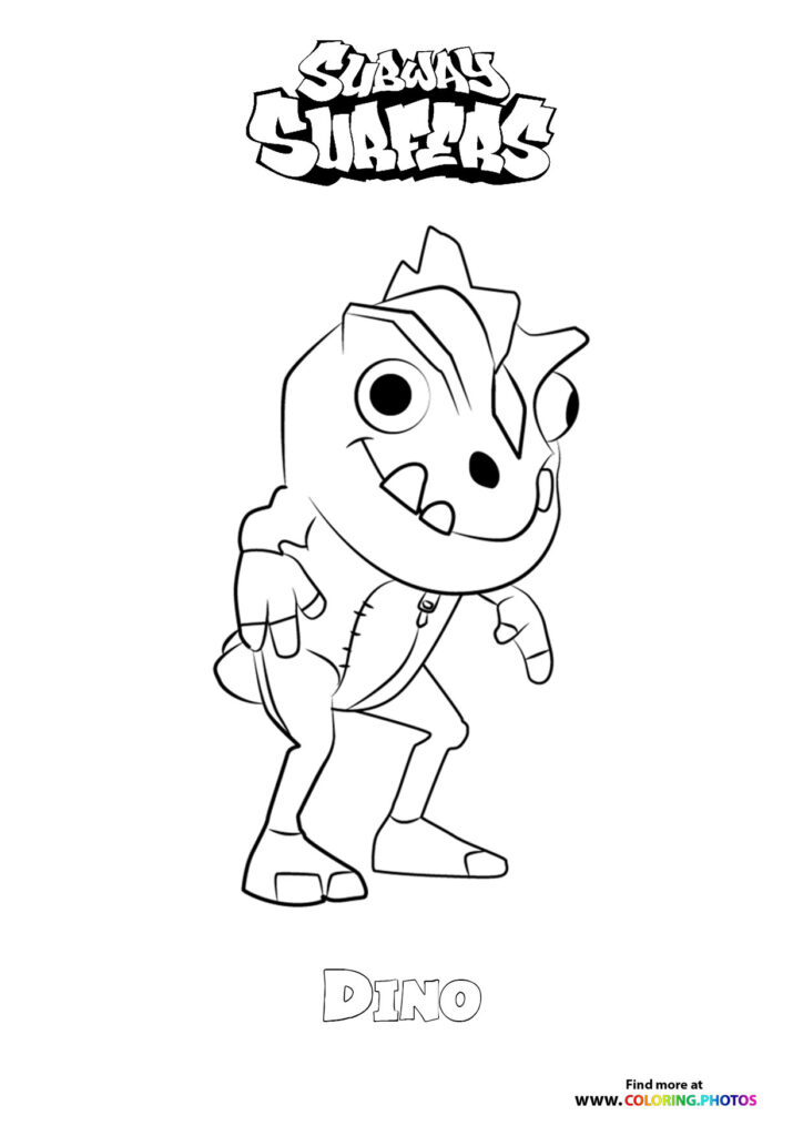 Subway Surfers - Coloring Pages for kids | 100% free print or download