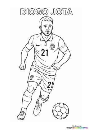 Diogo Jota playing football