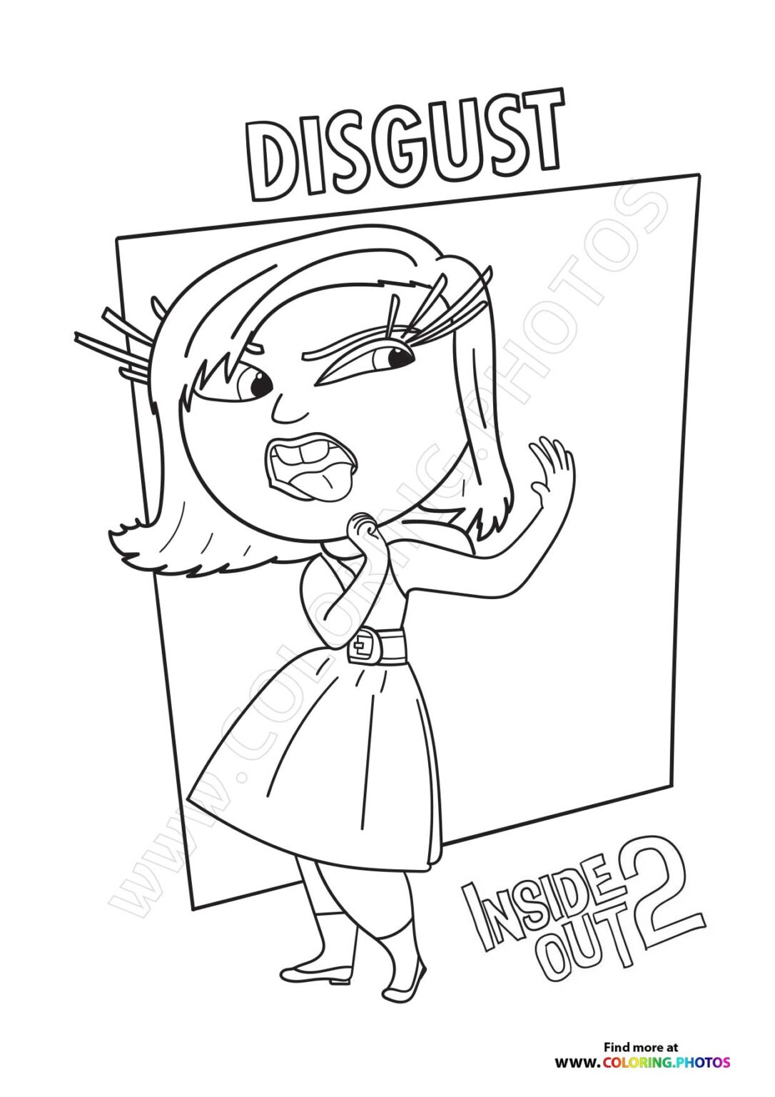 Free Inside Out 2 Coloring Pages - Coloring Pages for kids