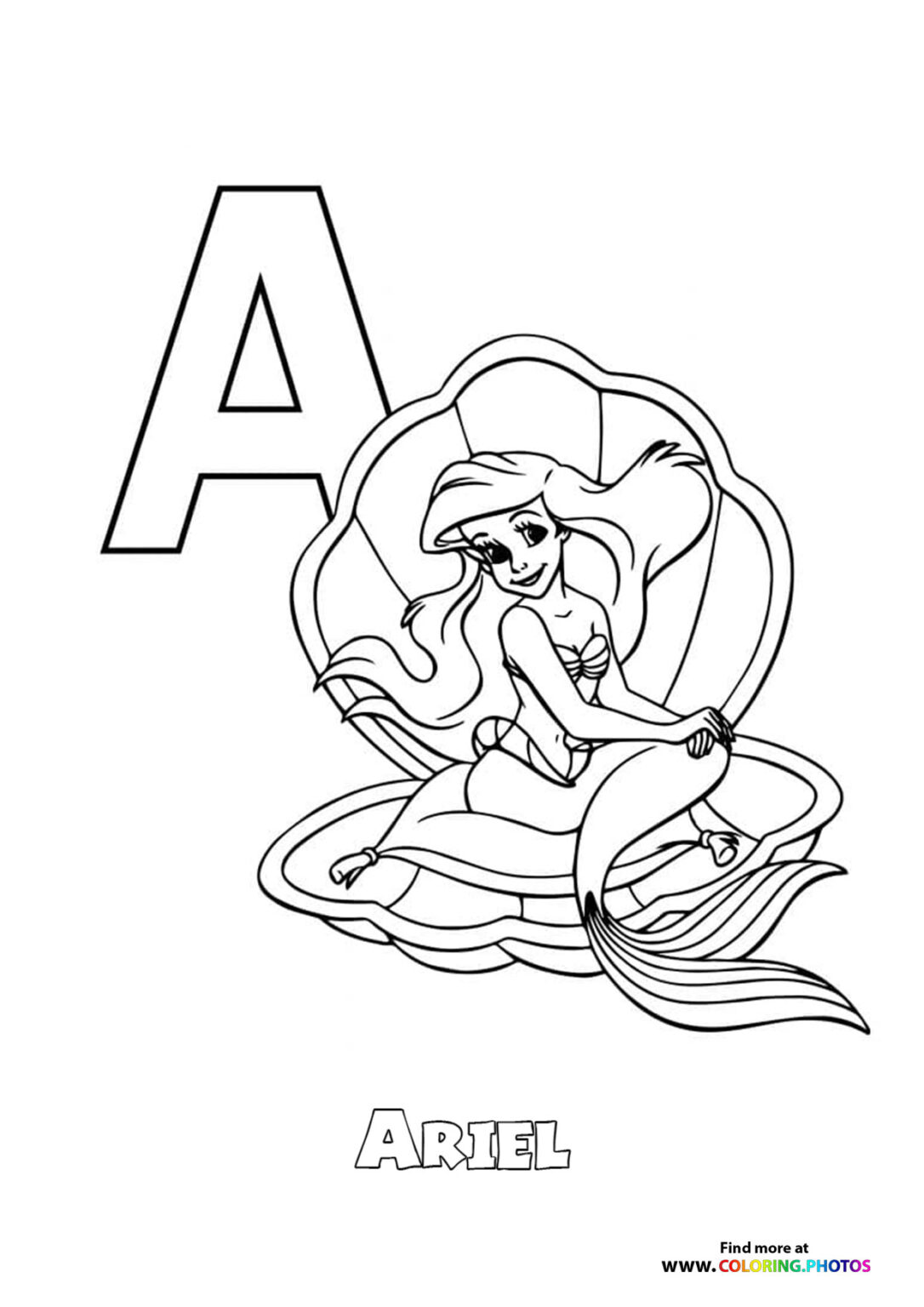 Disney ABC letters coloring pages | Free and easy print or download