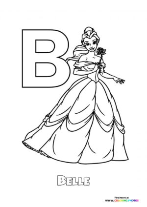 Alternative view of Disney ABC coloring pages