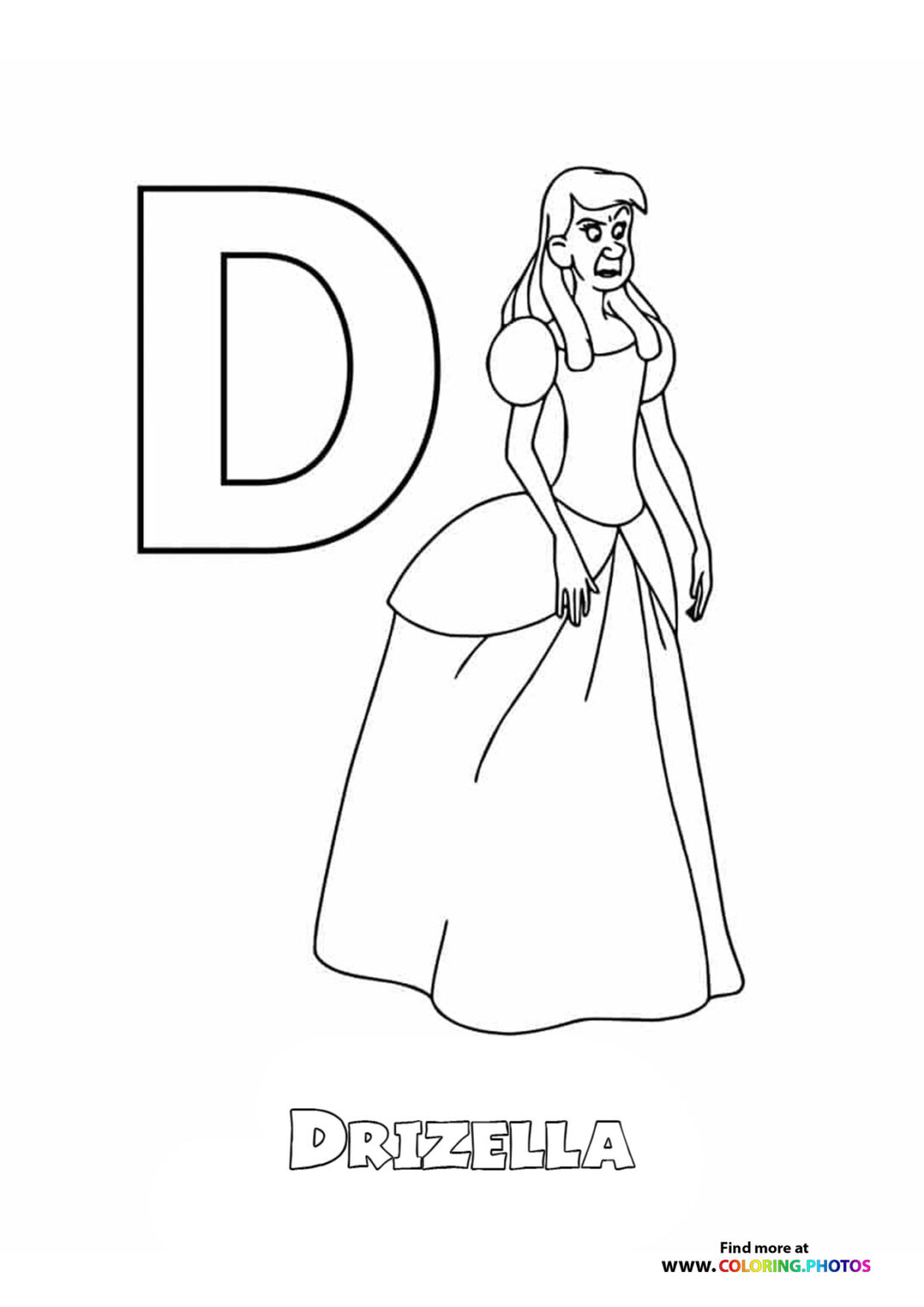 Disney ABC letters coloring pages | Free and easy print or download