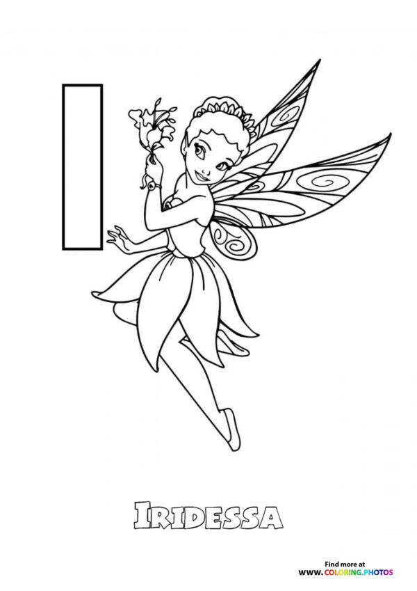 Letter A with Ariel the Mermaid page 9