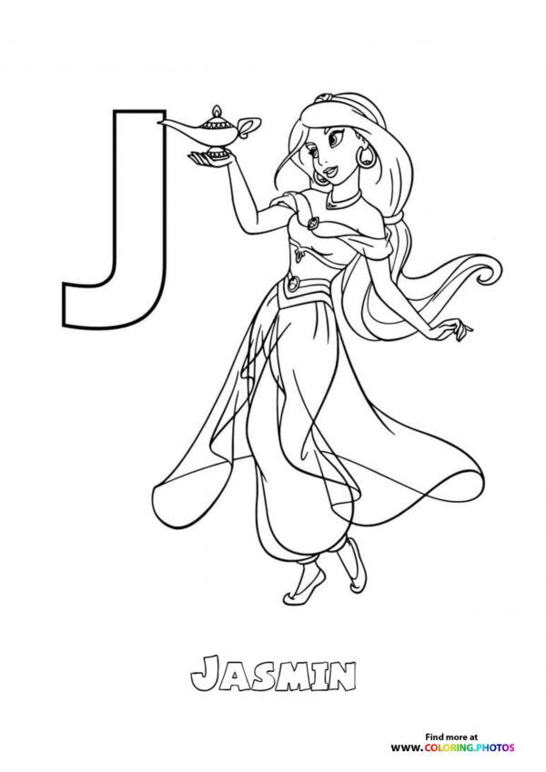 Letter A with Ariel the Mermaid page 10