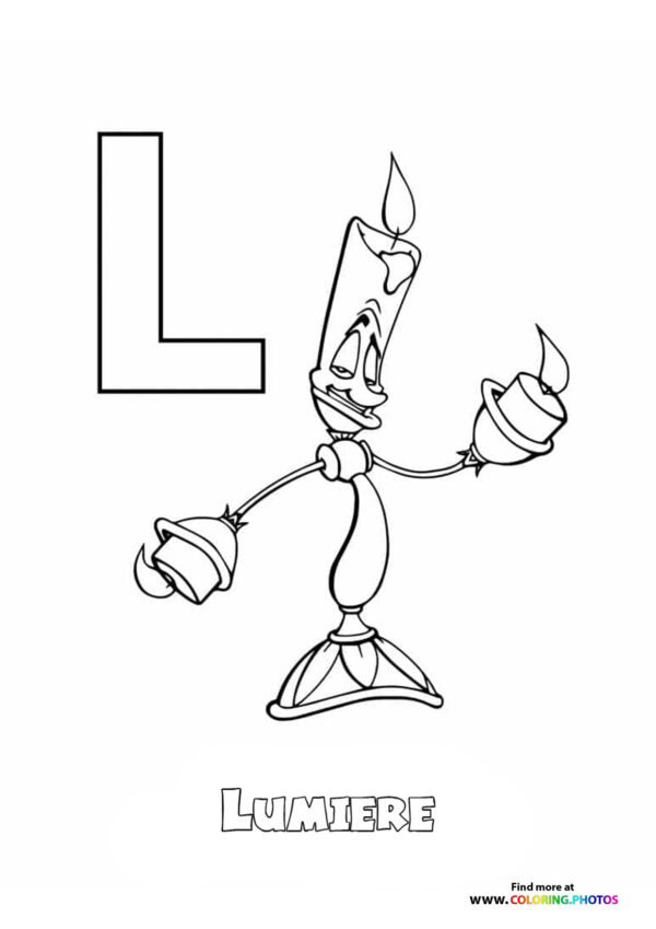 Letter A with Ariel the Mermaid page 12