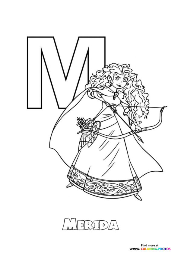 Letter A with Ariel the Mermaid page 13