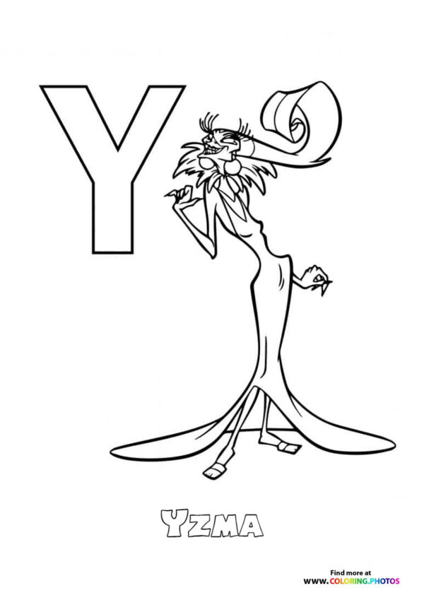Letter A with Ariel the Mermaid page 25