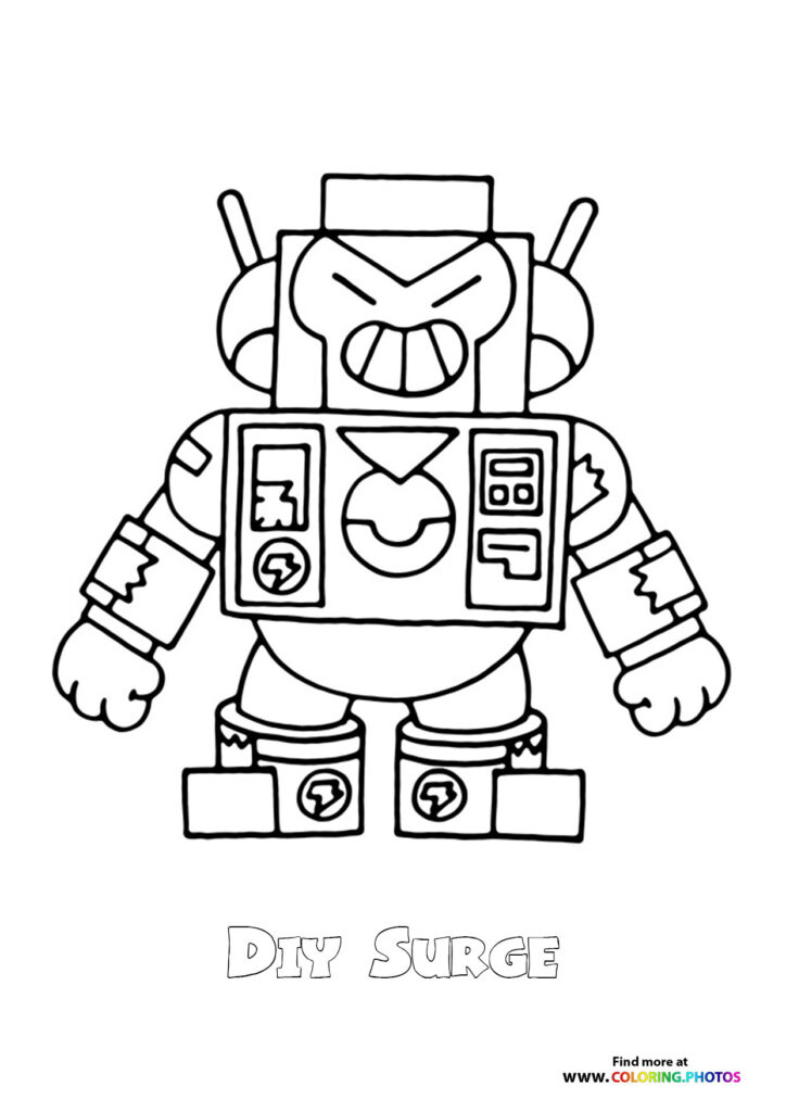 Diy Surge Brawls Stars - Coloring Pages for kids
