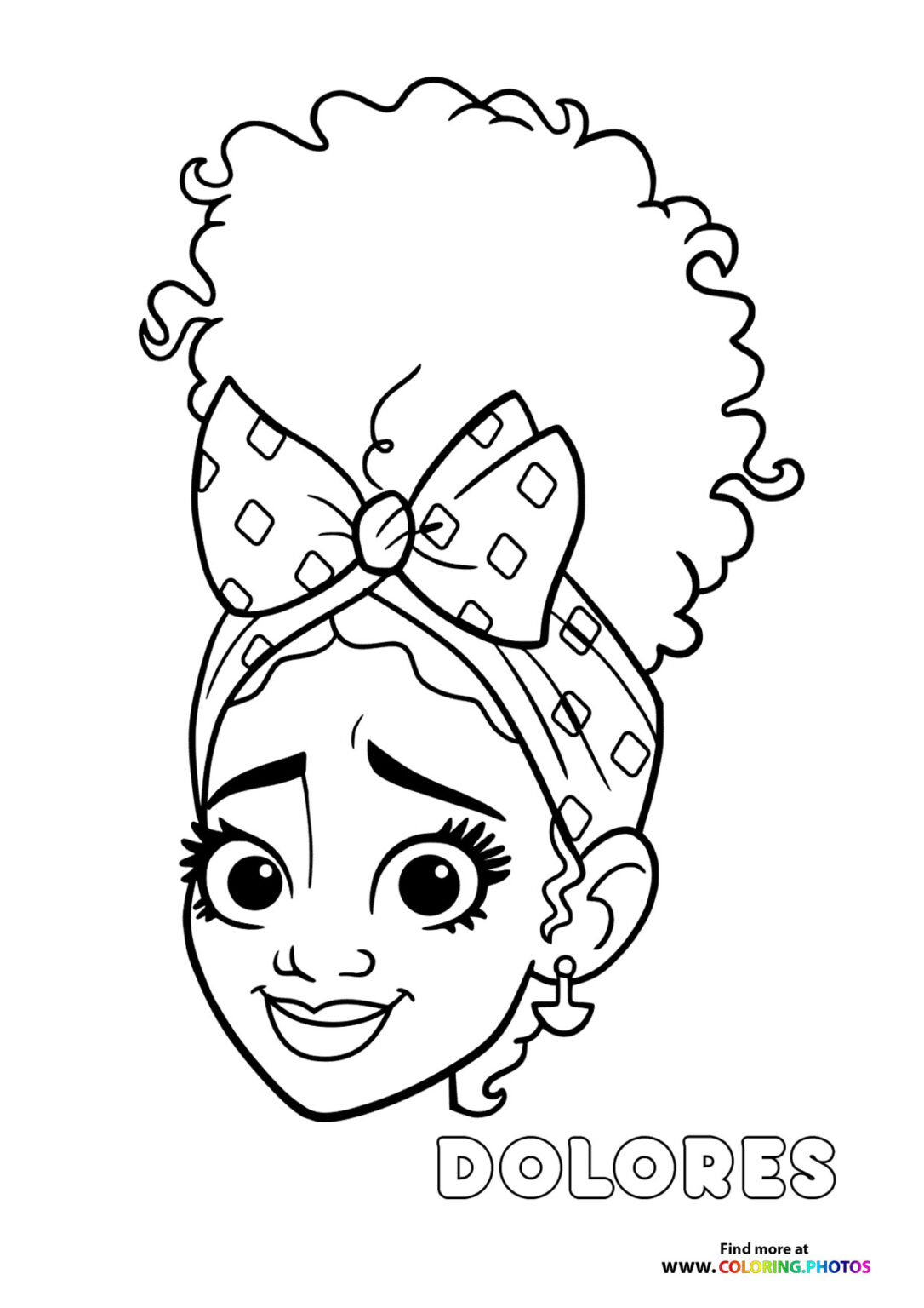 Dolores from Encanto Coloring Pages for kids