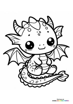 Dragon with a long tail