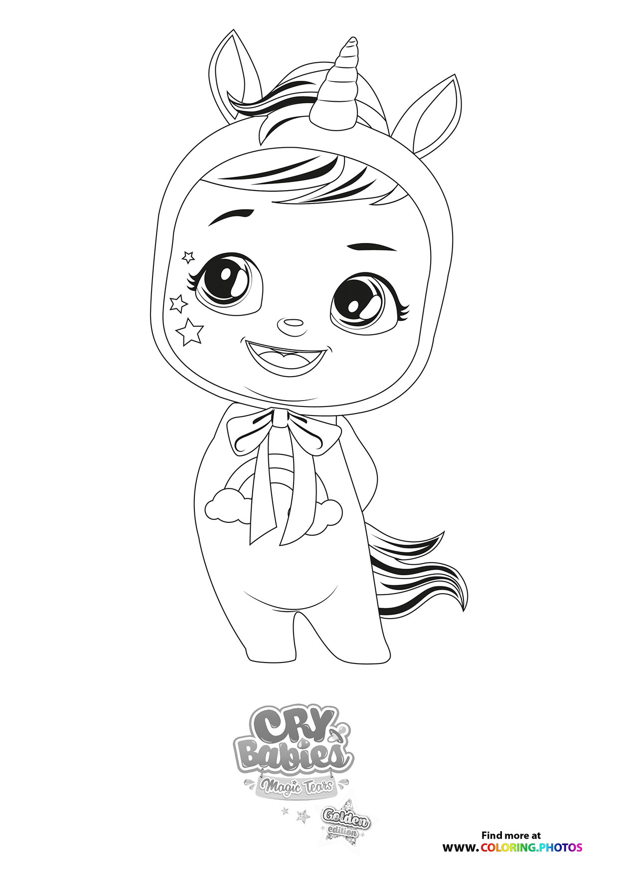 Cry Babies - Gold Edition - Coloring Pages for kids | Free and easy print