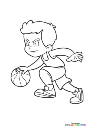 Dribbling basketball