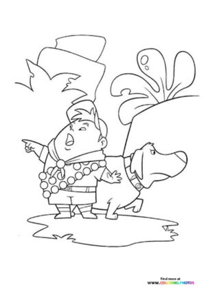 Dug and Russell coloring page