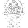 Easter basket dot the dots worksheet