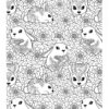 Easter bunnys for adults coloring page