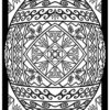 Easter egg for adults coloring page