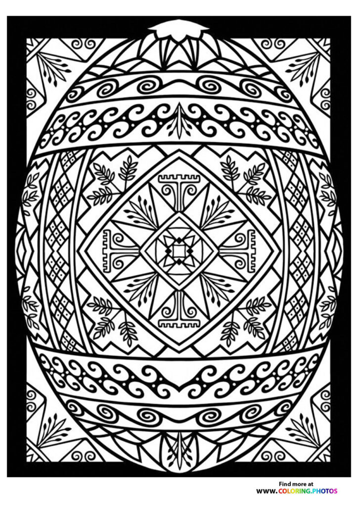 Easter adult coloring - Coloring Pages for kids | Free and easy print