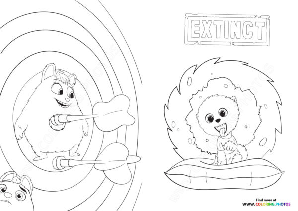 Clarance, Ed and Op coloring page