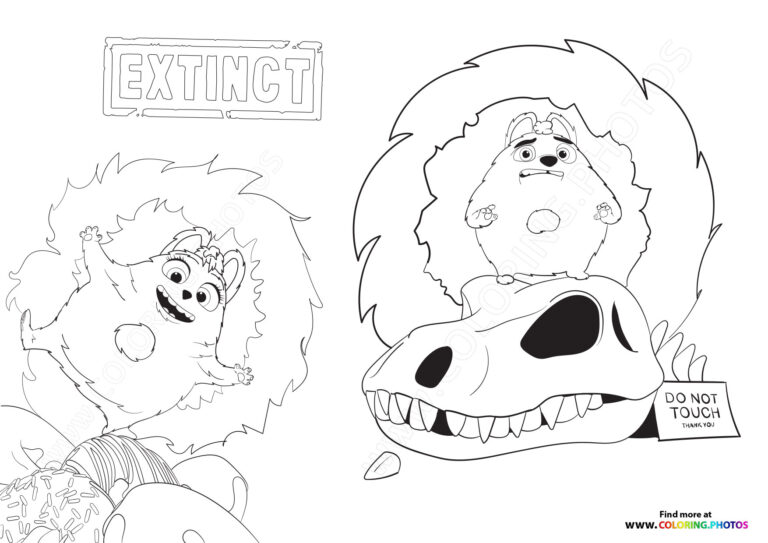 Extinct - Coloring Pages for kids | Free and easy print or download