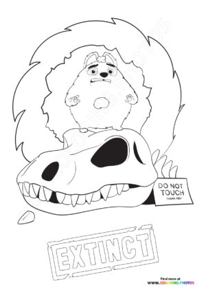 Ed from Extinct coloring page