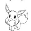 Cute Eevee - Pokemon coloring page