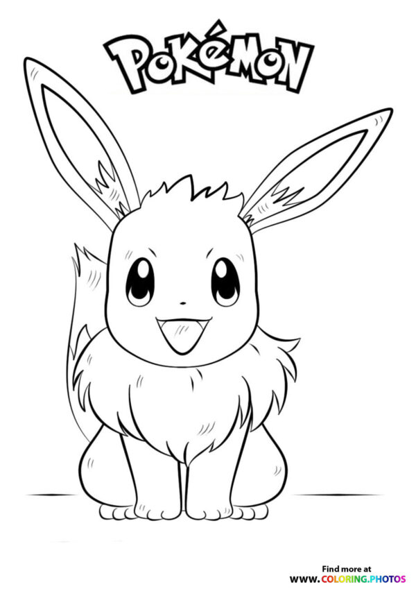 Eevee - Pokemon coloring page