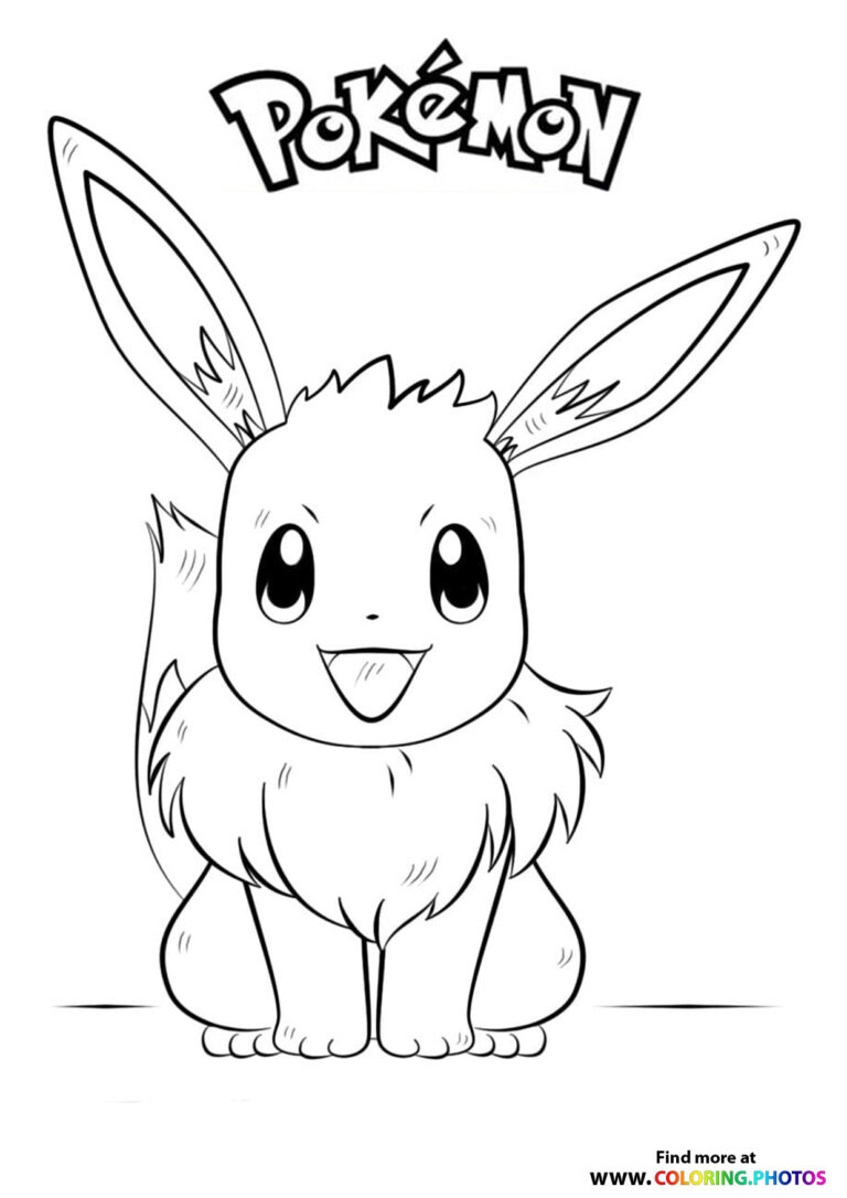 Eevee - Pokemon - Coloring Pages for kids