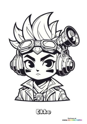 Ekko from League of Legends portrait