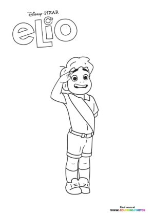 Elio saluting