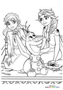 Frozen Anna - Coloring Pages for kids | Easy Print or Download