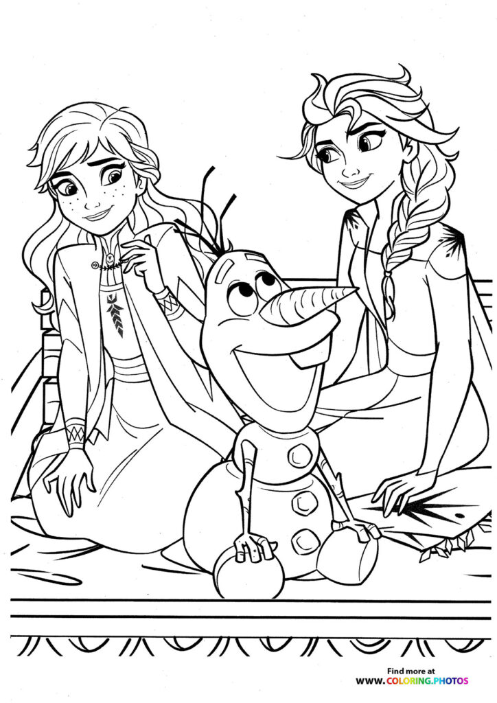 Frozen Anna - Coloring Pages for kids | Easy Print or Download