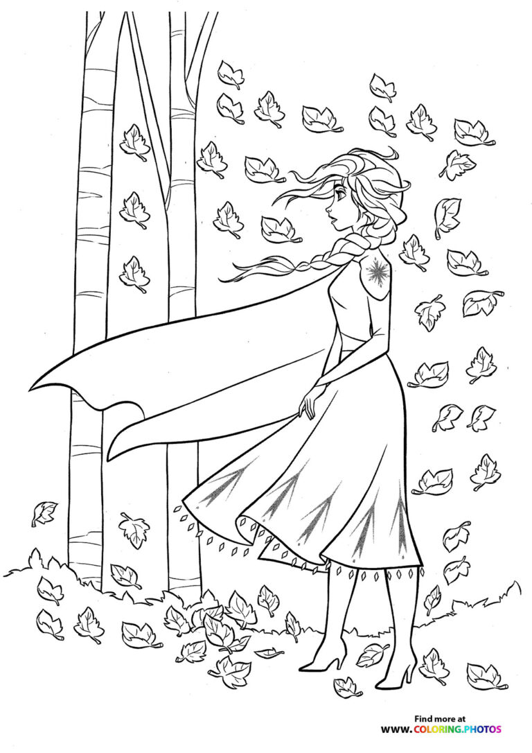 Elsa from Frozen - Coloring Pages for kids | Free and easy print