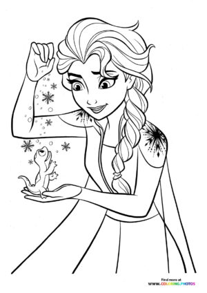 Elsa playing with Bruni