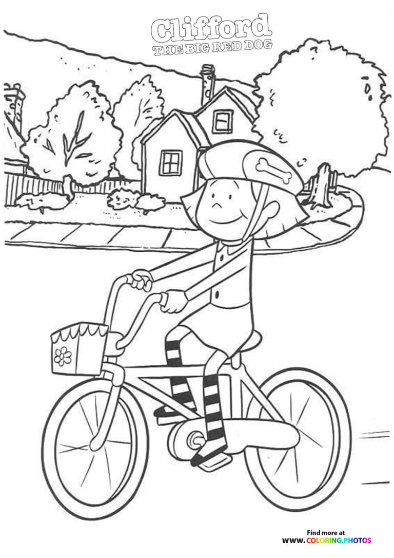 Clifford the Big Red Dog - Coloring Pages for kids | Free and easy