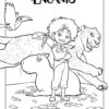 Encanto Antonio with his animals coloring page [www.coloring.photos]